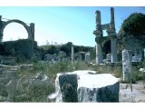 Ephesus - Temple of Domitian - Fountain of Pollione on left